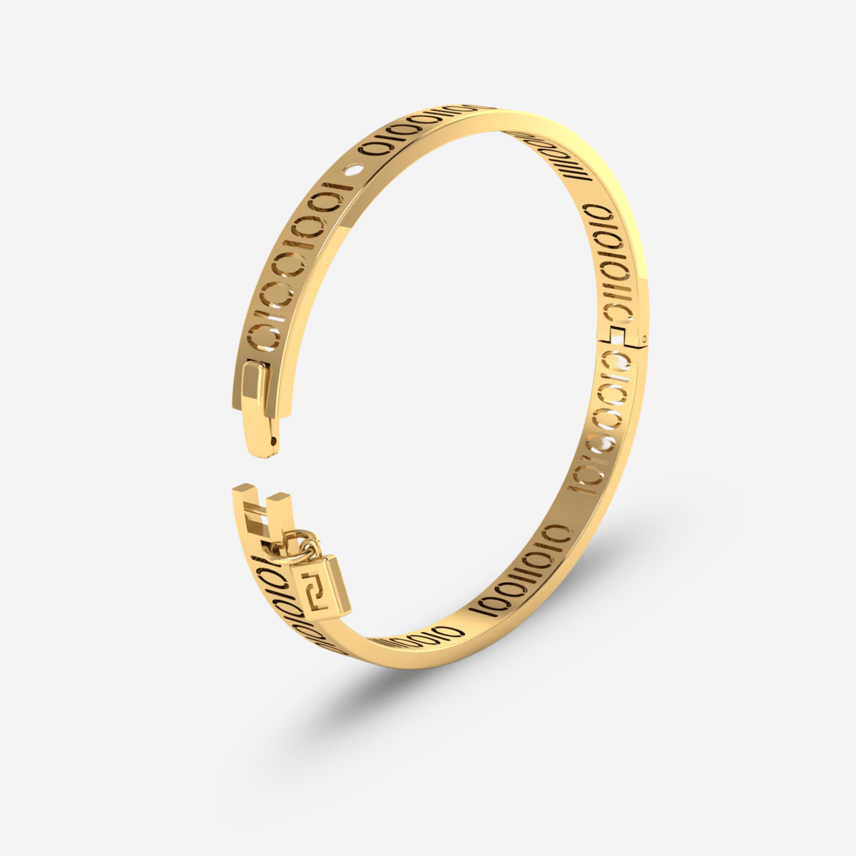 Encoded &quot;I LOVE YOU&quot; Bracelet in Gold