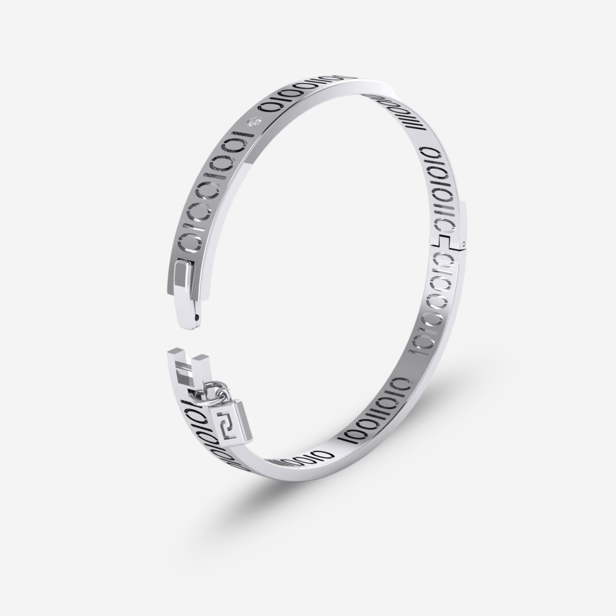 Encoded &quot;I LOVE YOU&quot; Bracelet in Silver